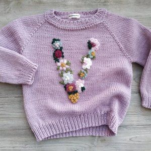 Custom personalized winter knitted sweater